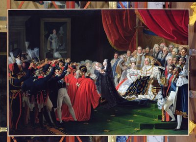 Duchess of Berry Presenting the Duke of Bordeaux to the People and the Army, September 1820 by Charles Nicolas Raphael Lafond
